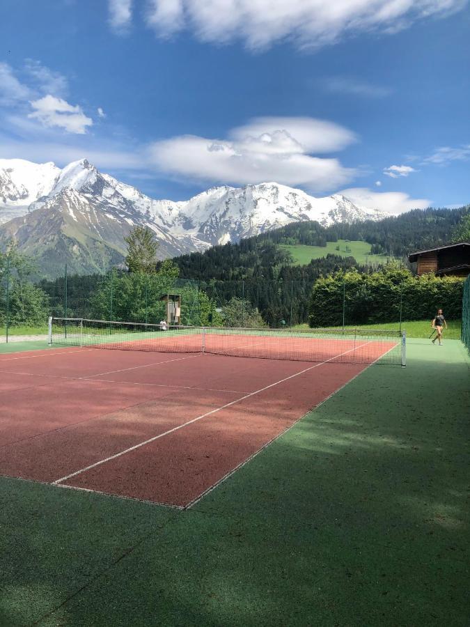 סן-ג'רבה-לה-באן Studio Turquoise Quartier Grattague Vue Montblanc מראה חיצוני תמונה