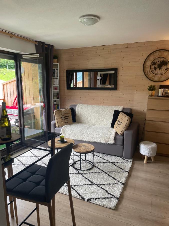 סן-ג'רבה-לה-באן Studio Turquoise Quartier Grattague Vue Montblanc מראה חיצוני תמונה