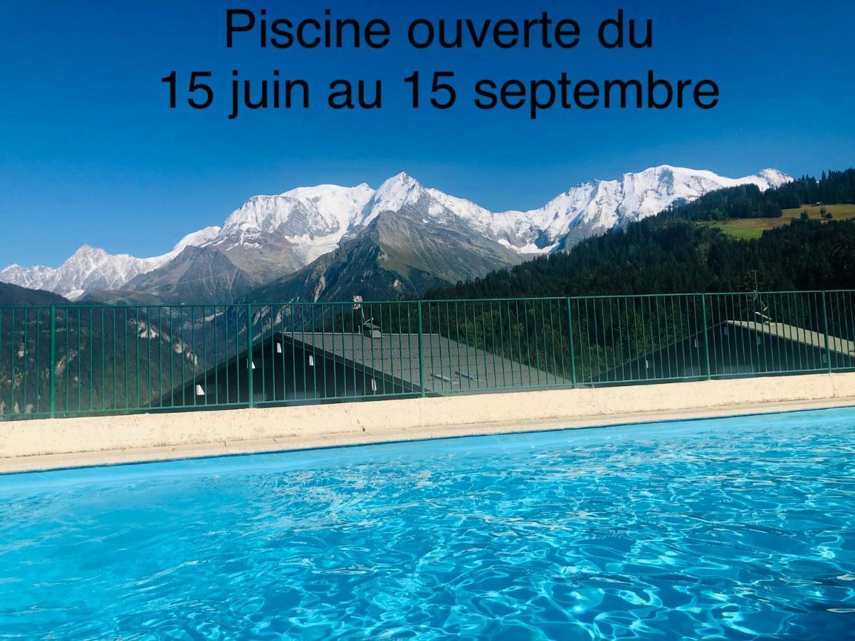 סן-ג'רבה-לה-באן Studio Turquoise Quartier Grattague Vue Montblanc מראה חיצוני תמונה