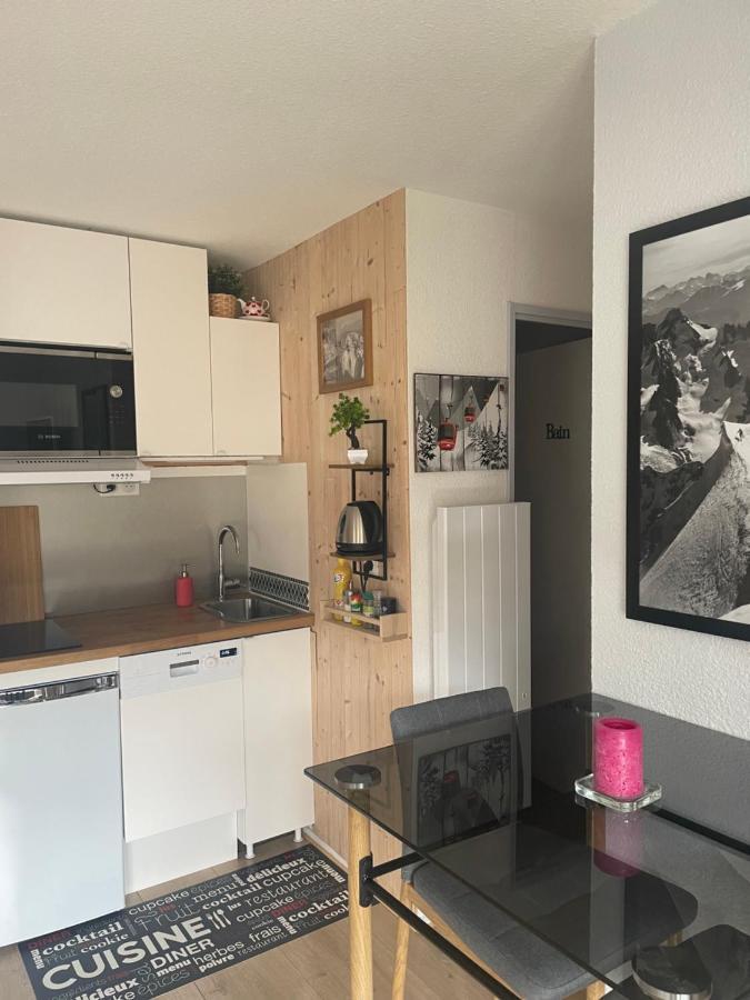 סן-ג'רבה-לה-באן Studio Turquoise Quartier Grattague Vue Montblanc מראה חיצוני תמונה